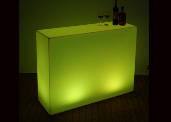 La tabla llevada iluminada uso específico de la barra, contador enciende para arriba aspecto moderno de los muebles