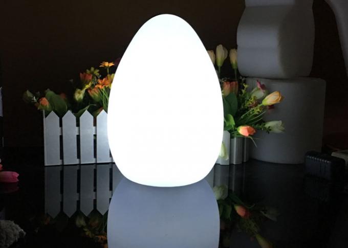 Coloree el humor decorativo del huevo de la luz de la noche de la tabla LED de Chang para el hotel del balneario del jardín